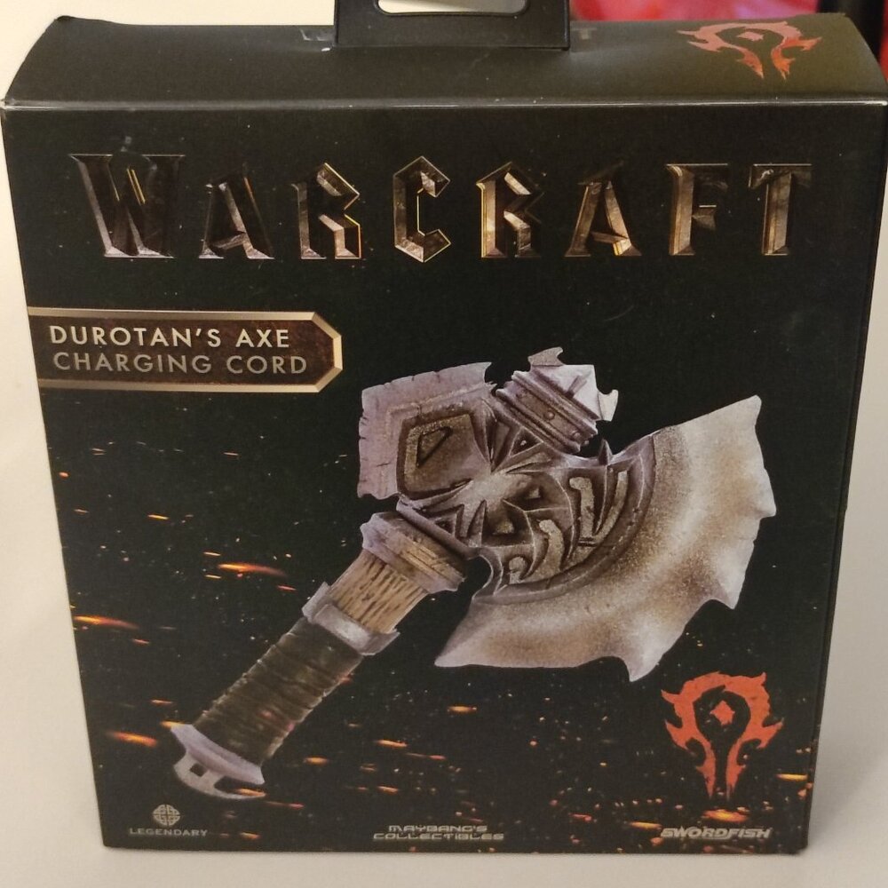 Warcraft Durotan's Axe Charging Cord Swordfish NIB